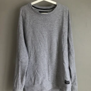 Ljusgrå tjocktröja - En ljusgrå tjocktröja av märket Björn Borg i storlek large. Köpt för 2 år sedan och är i bra skick. Den sitter lite lösare så perfekt om man gillar oversize eller vill ha en tröja under.