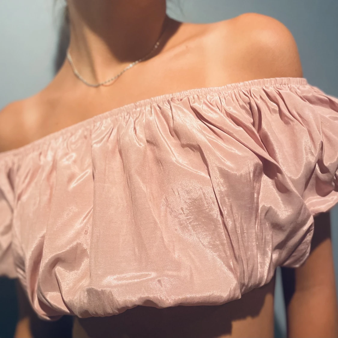 NA-KD Puffy Sleeve Cropped Top - 91