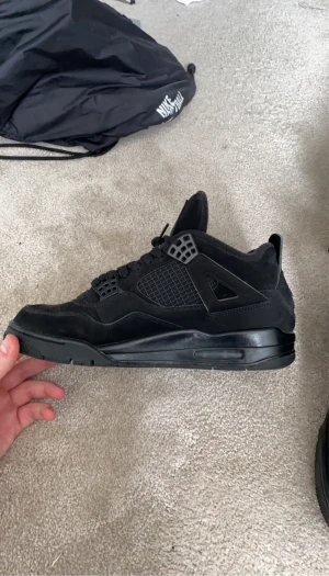 Jordan 4 black cats - Säljer mina Jordan 4 black cats då jag inte fått nån användning av dem  Storlek 8,5 (42)  Köpta på hypemarket i Göteborg   Priset kan diskuteras