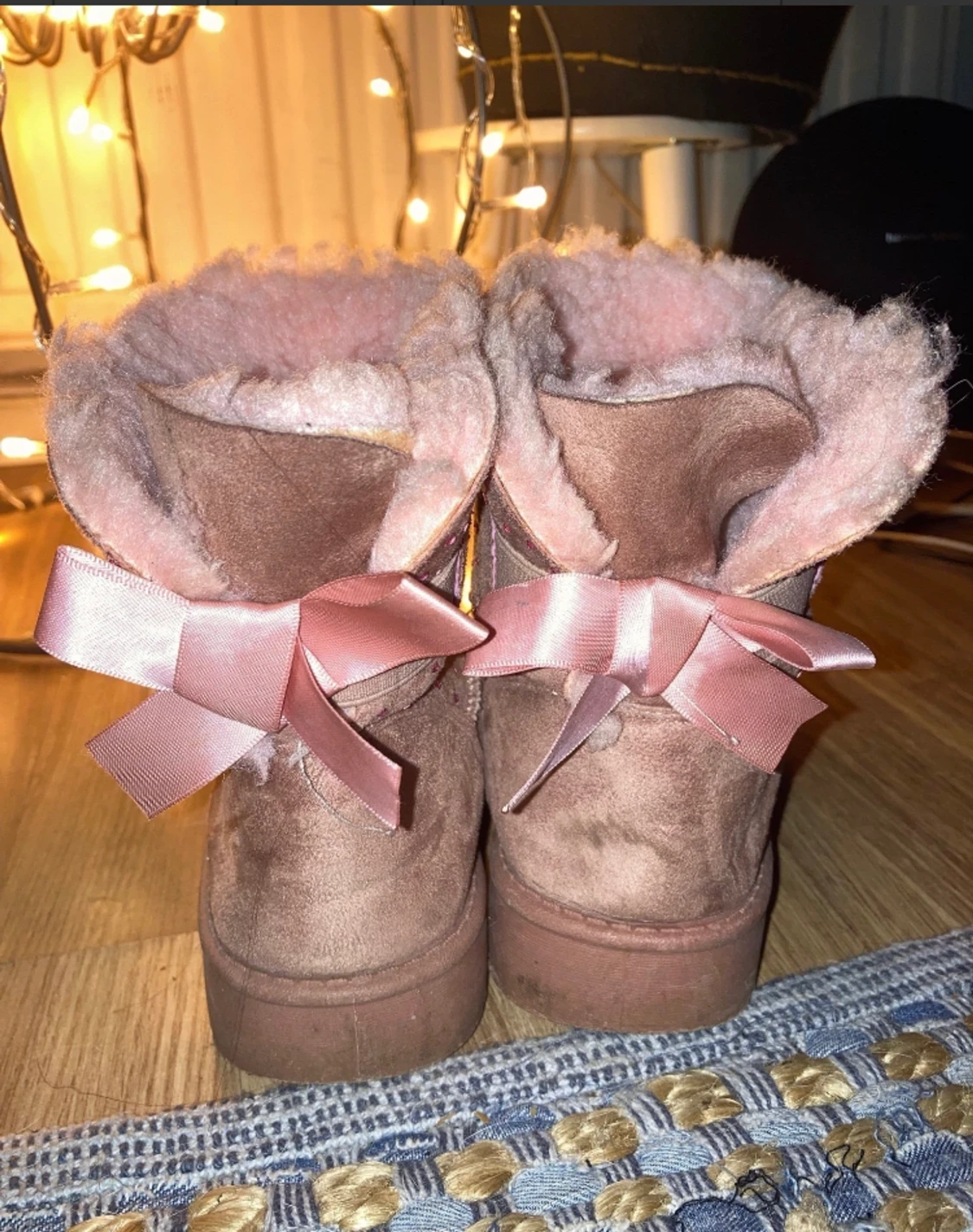 Rosa ”ugg” likande skor  - 90