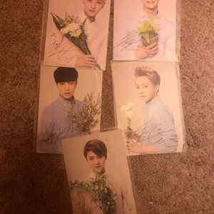 EXO POSTCARDS! Exo X Nature republic  - Postcards från nature republic i hög kvalitet! Plastet är fortfarande på och jag har aldrig öppnat de! Jag fick de med en face mask gratis men är inget EXO fan! 