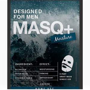 Helt ny MASQ+ sheetmask °(Ansiktsmask) för män. Ordinariepris: 98:- st