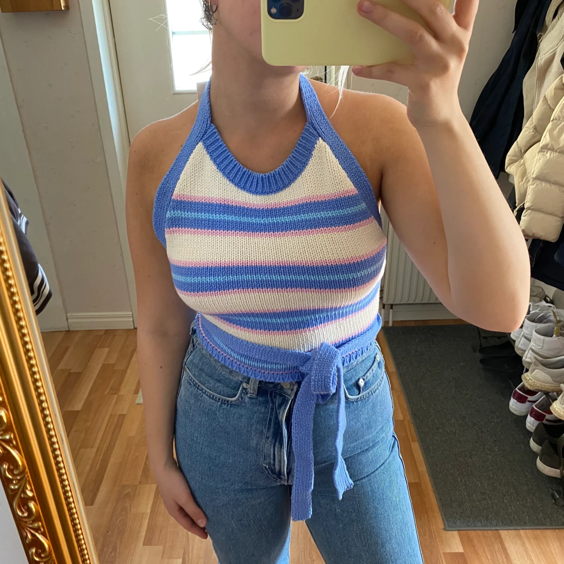 Somrig stickad topp från zara  - 90