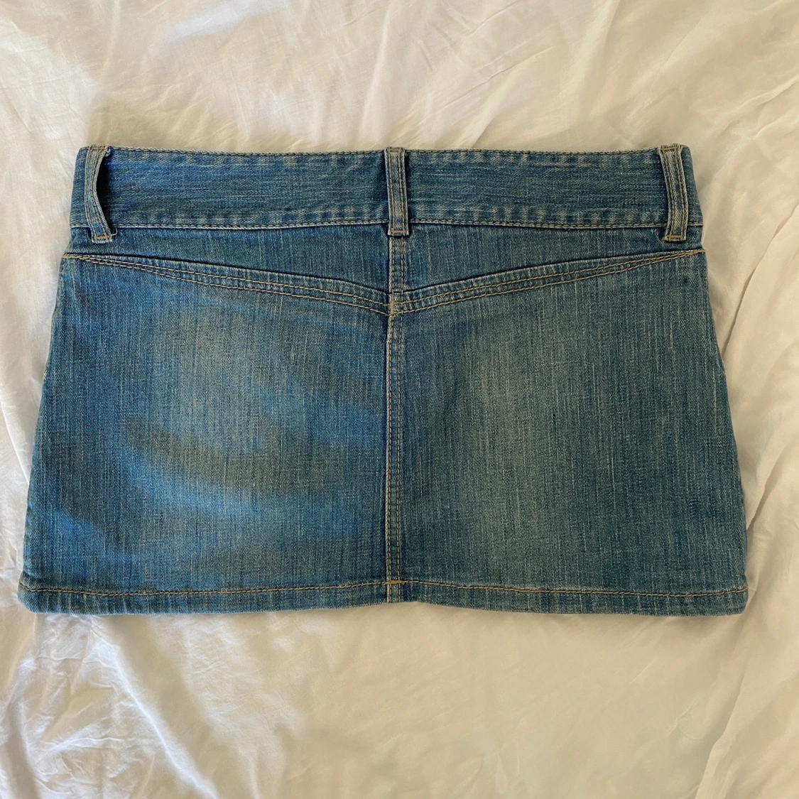 low-waist 00s jeanskjol - 90