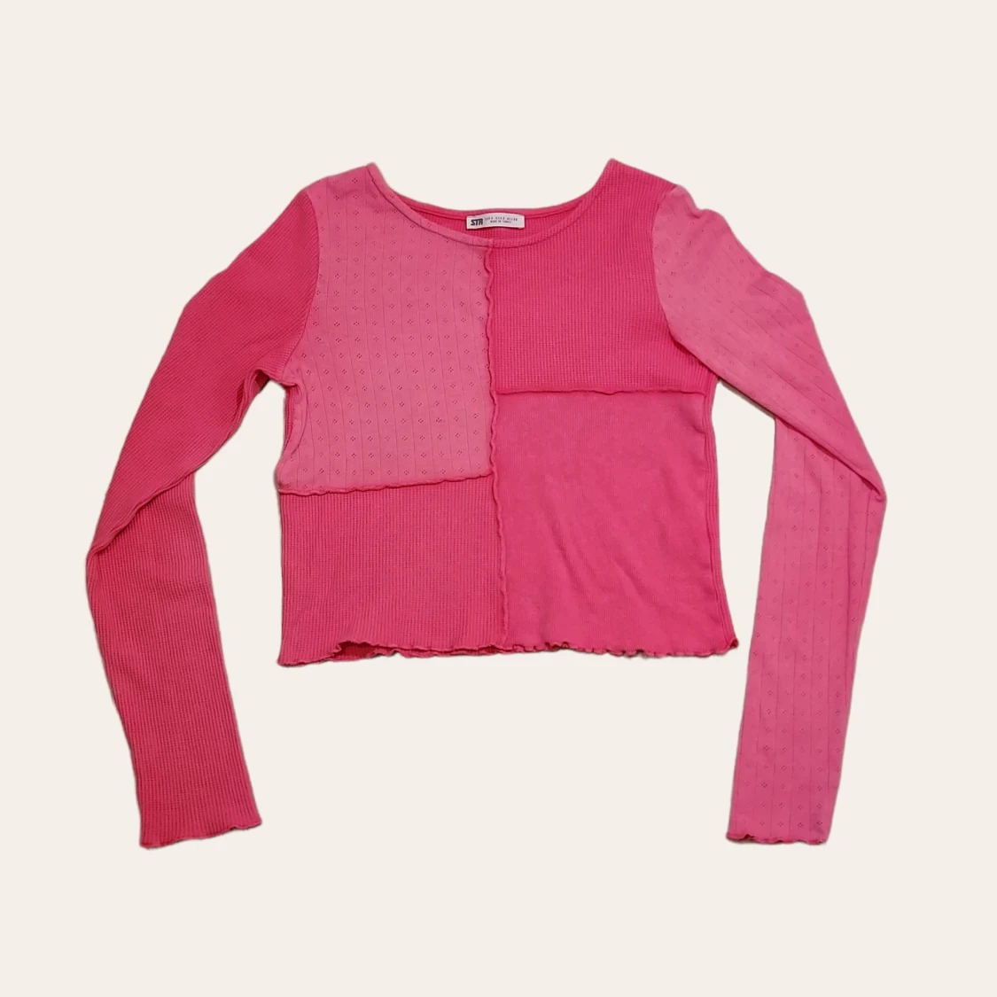 rosa patchwork topp đ