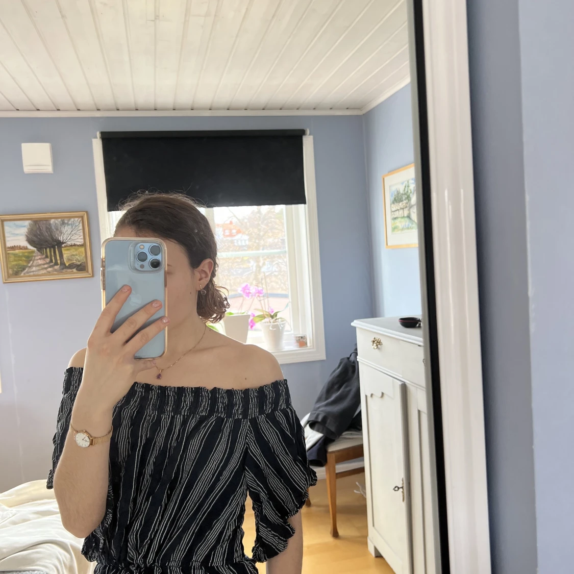 Fin randig tröja  - 90