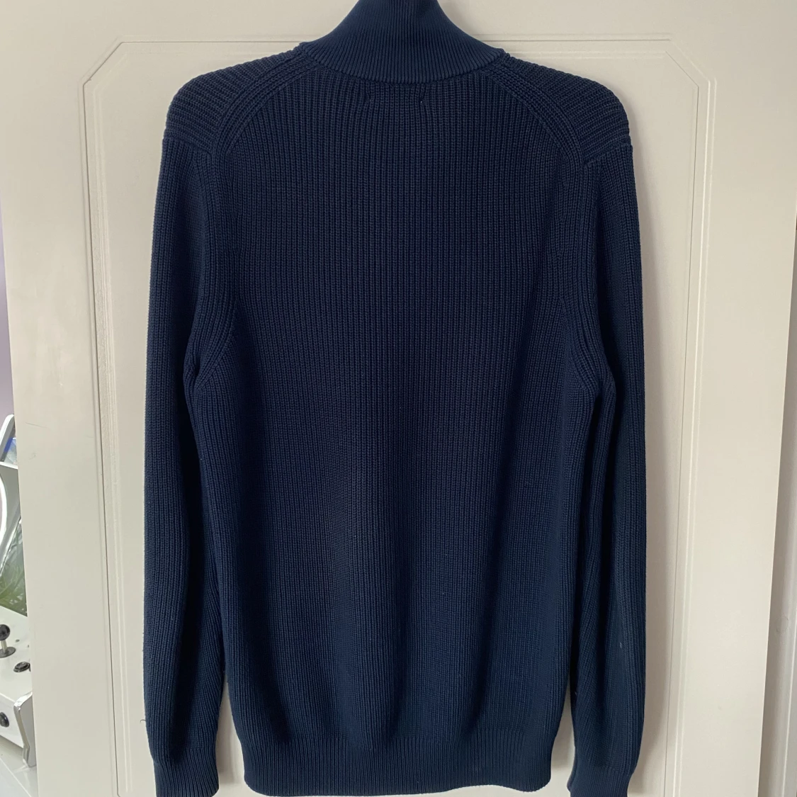 Blå halv zip tröja Zara - 90