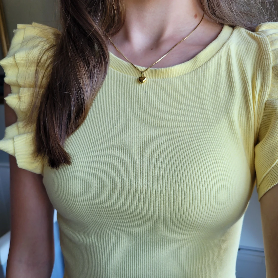 Jättefin volangtopp från Zara💛