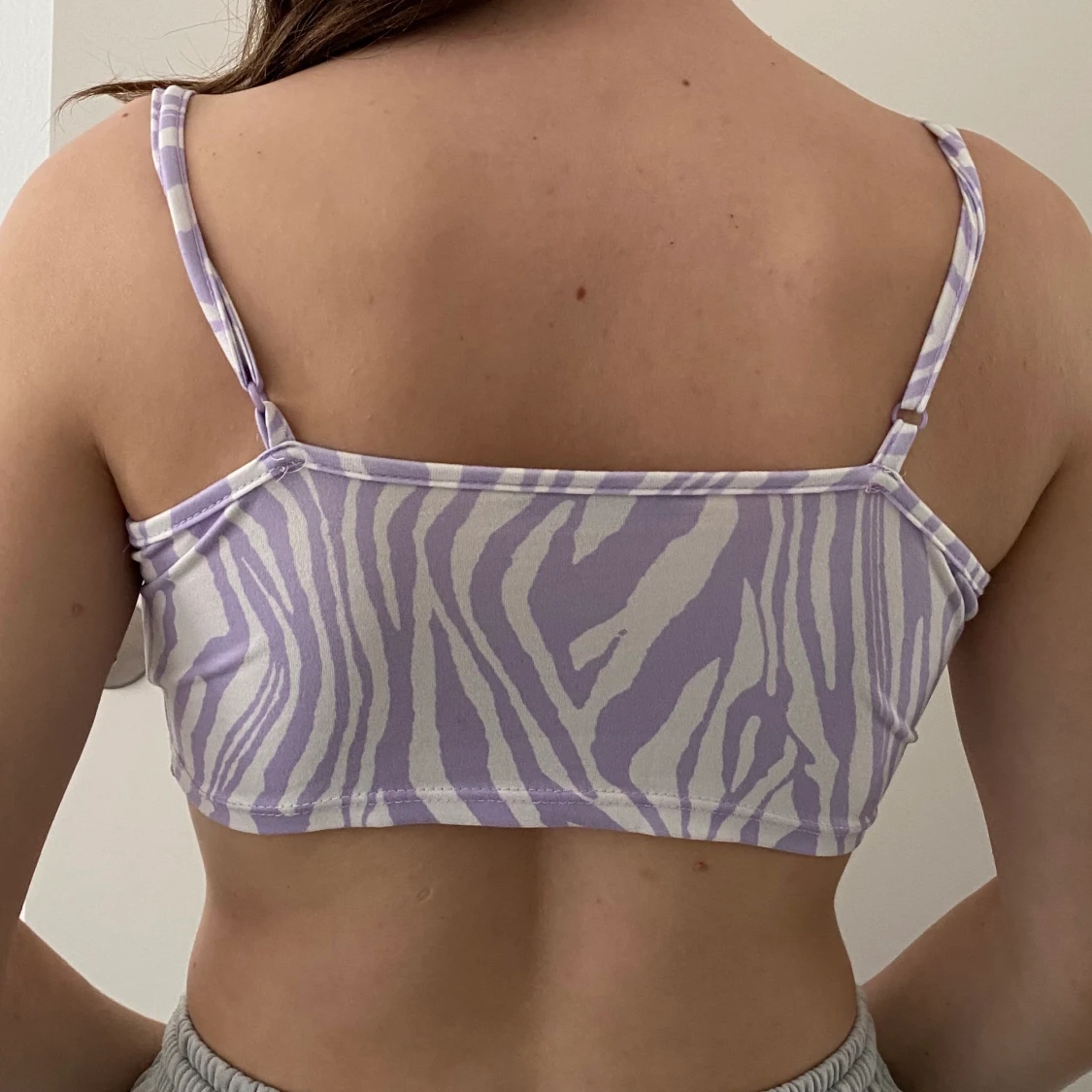 Animal print cropped top  - 90