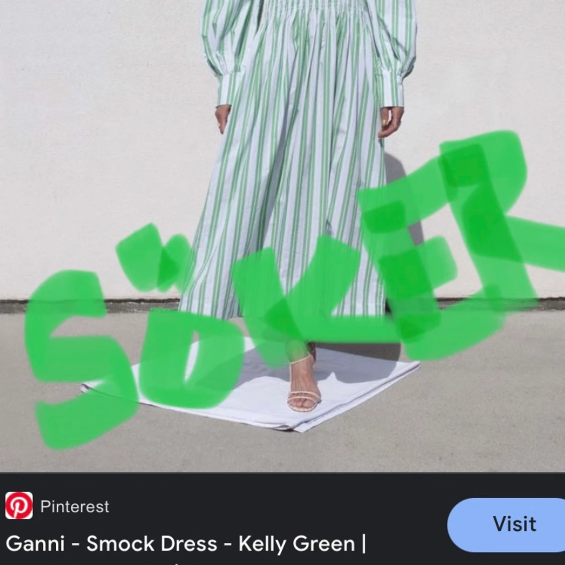 Söker ganni klänning smock dress Kelly - 90