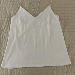 Säljer en jättefin bekväm vit linne från Gina Tricot i bra skick. Den är perfekt nu till sommaren 🤍✨ Den är i storlek XS men passar S/M ☺️ Jag säljer den för 40kr + frakt, kan även mötas upp i Örebro 💕 Dm för mer bilder/info ☺️