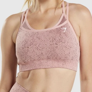 GYMSHARK sport-bh, rosa, ny!  - Gymshark ADAPT FLECK SEAMLESS SPORTS BRA, sprillans ny då jag fick fel plagg och storlek i min beställning.  Storlek S. 