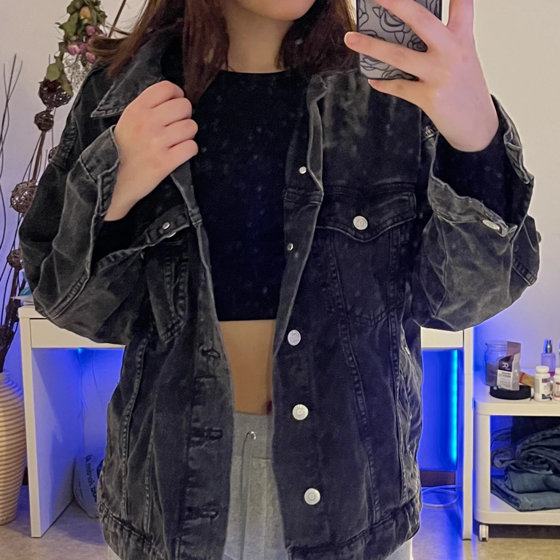 Denim jeans jacka - 90