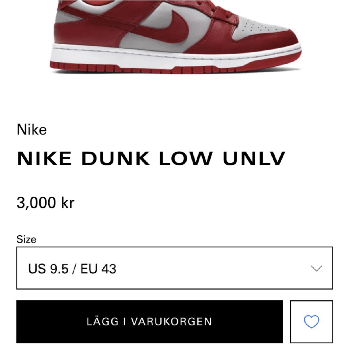 Nike dunk UNLV - 90