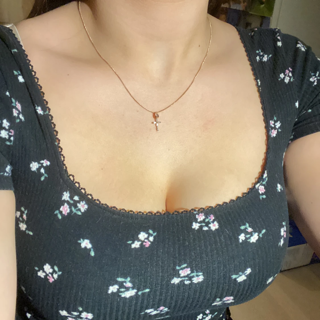 Blommig klänning  - 91