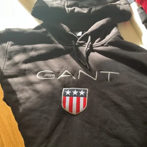 Gant Hoodie  - Storlek XL men passar bra på mig som är M så den rekommenderas till 100%. Inga skador:)
