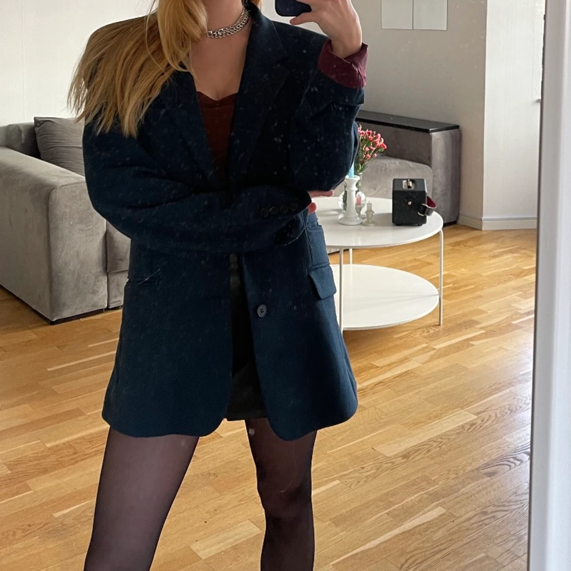 Oversized marinblå blazer ASOS - 90