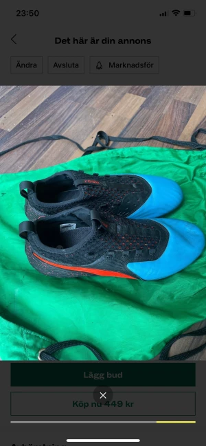 Puma fotbollsskor  - Använda Puma one fotbollsskor i storlek 42.