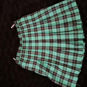 Kjol - Grönrutig kjol. Dragkedja + knapp på baksidan. Säljer den för den ör lite för kort för nig för jag ajälv är rätt lång