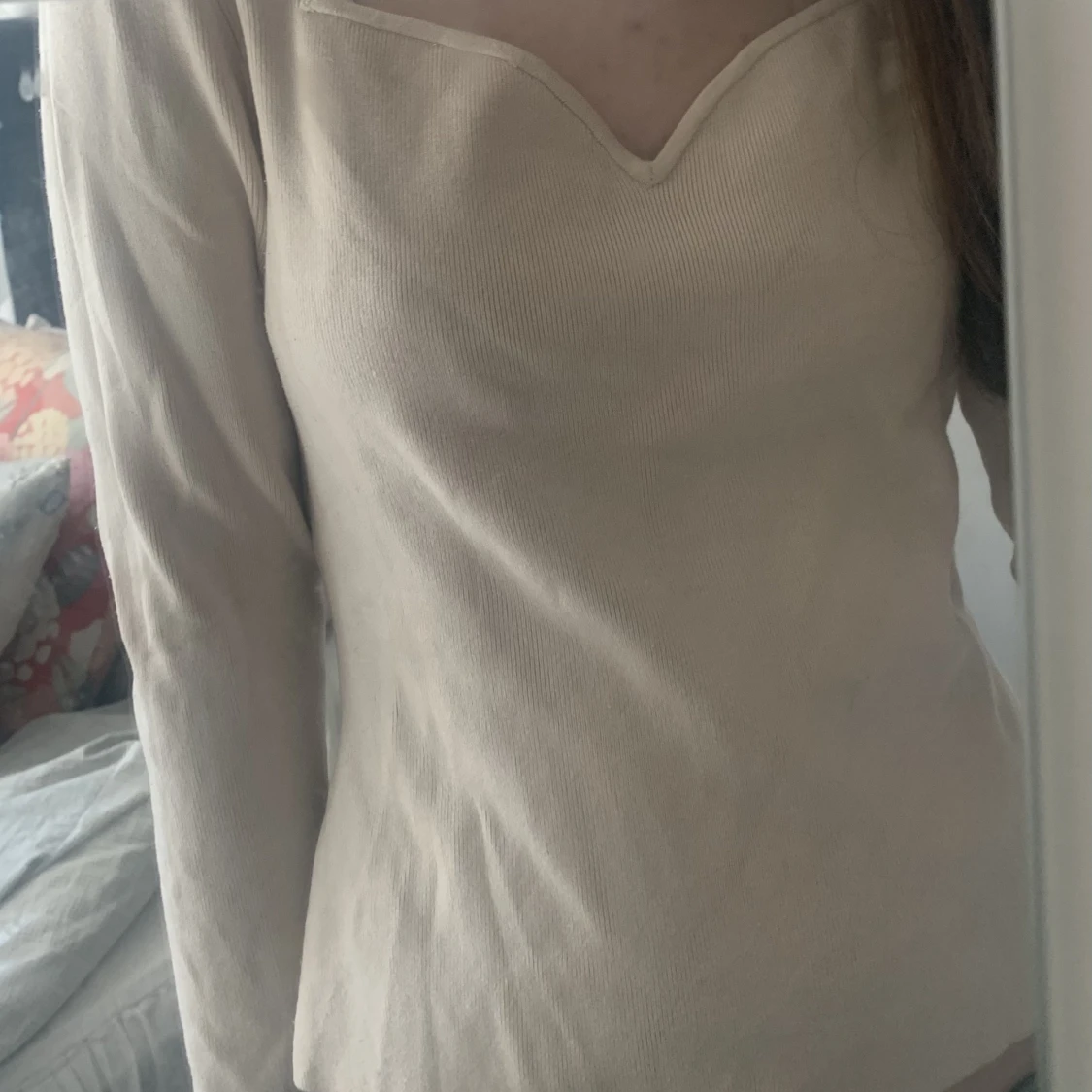 Beige H&M tröja  - 90