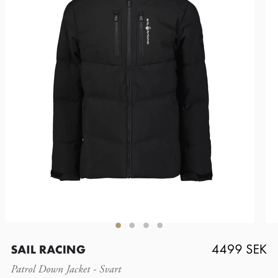 Sail racing jacka svart