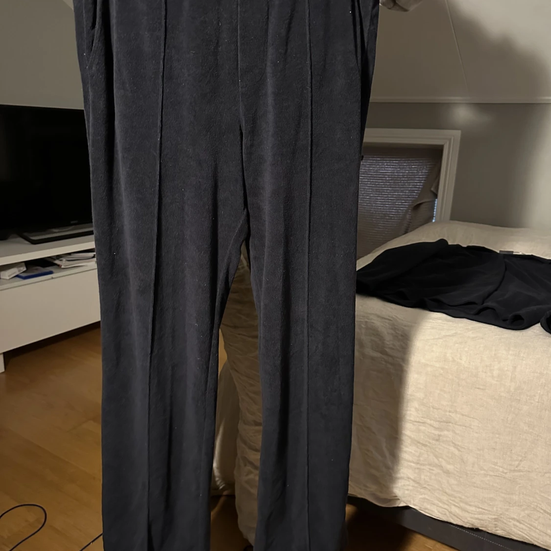 Marinblå frottébyxor