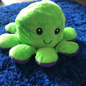 Bläckfisk gosedjur - Litet grönt och lila bläckfisksgosedjur. Har ägt i cirka 1,5-2 år men skulle inte säga att den är sliten. Går att vända ut och in.