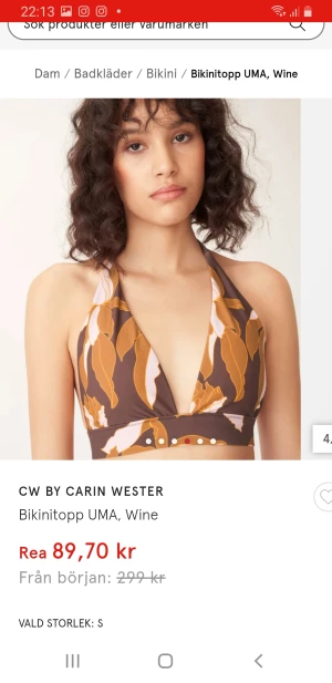 Carin wester bikini-bh - Bikini bh från CW by Carin Wester. I nyskick, inköpt för 299kr