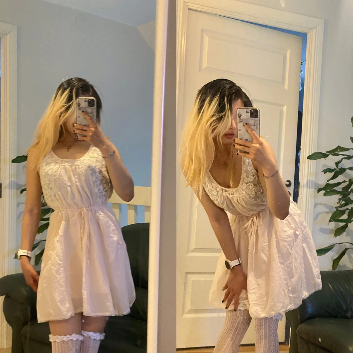 Blommig klänning - 91