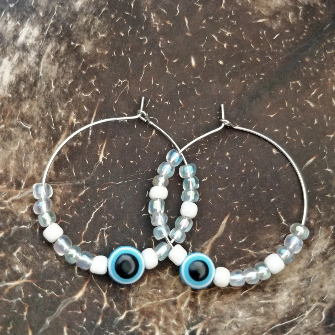 Handgjorda ondaögat-örhängen🧿