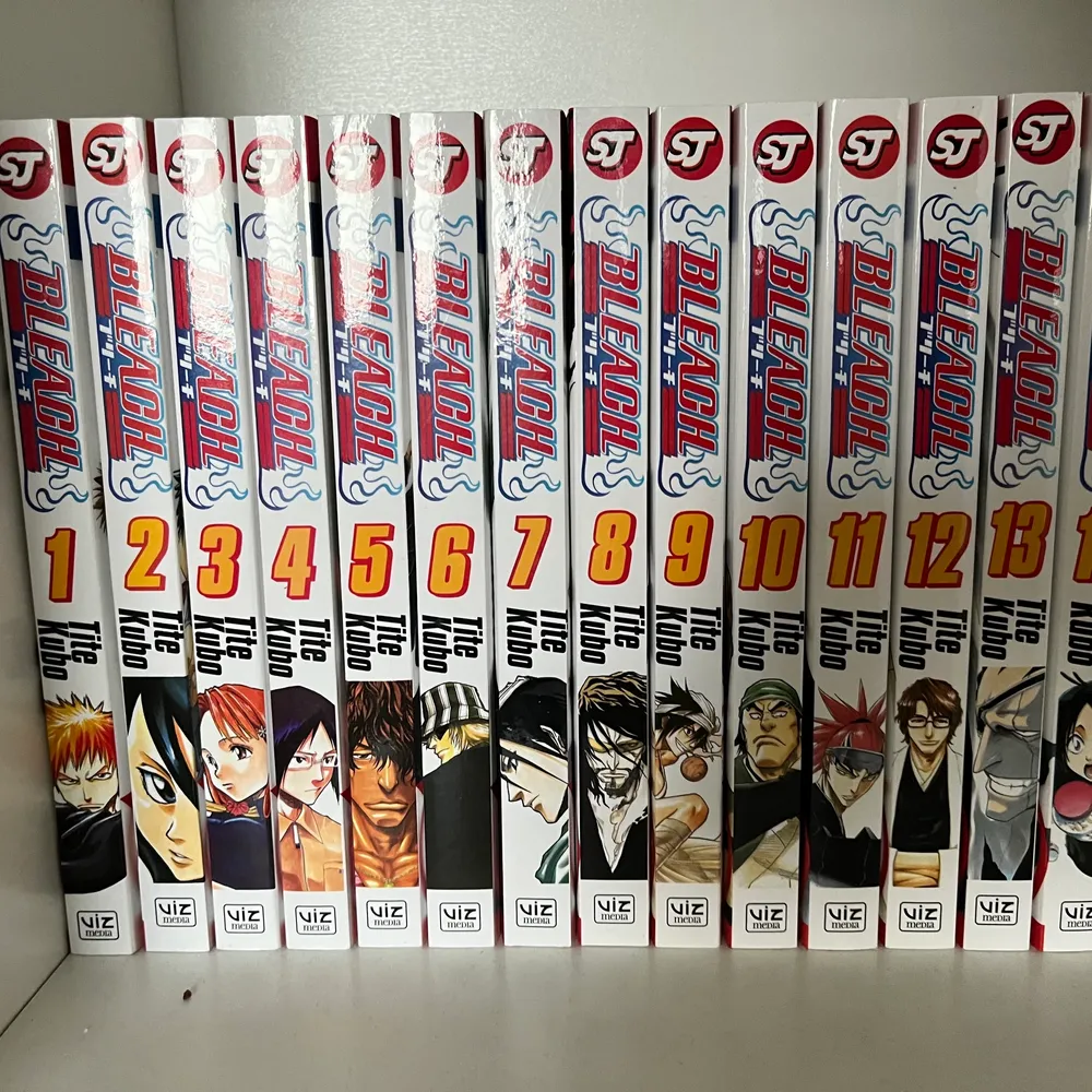 Säljer BLEACH manga böckerna 1-14  Finns i karlstad så kan mötas upp, kan fraktas men köparen står för frakten.. Övrigt.