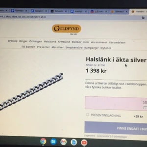 Silver halsband  - Oanvänd  60 cm