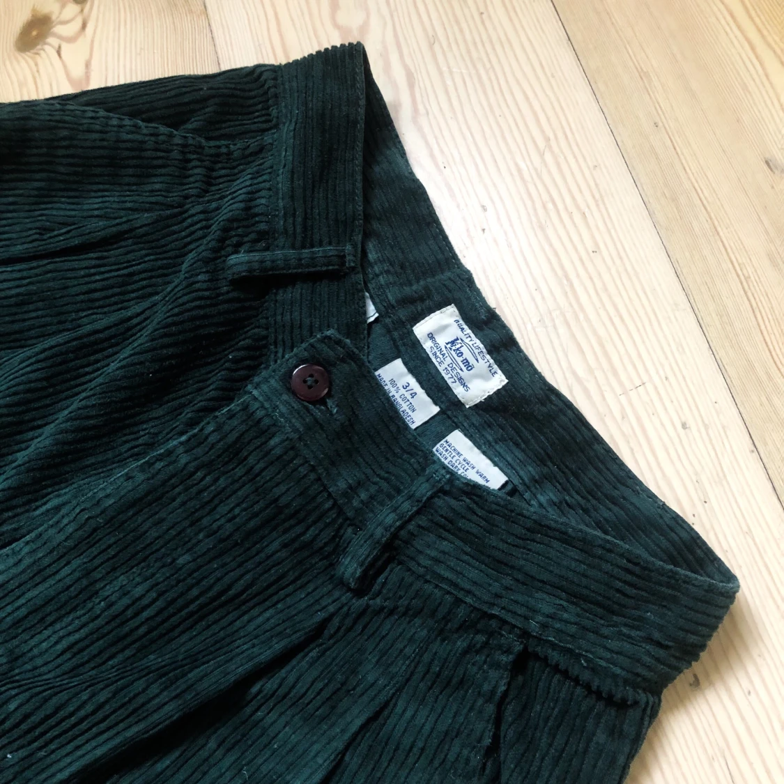 Vintage Mörkgröna Manchesterbyxor - 91