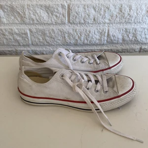 Converse - Låga vita converse i 39,5