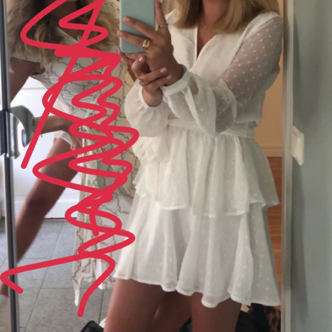 Vit klänning - 90