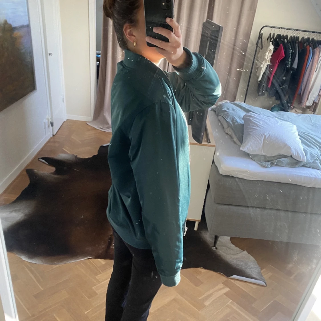 Grön bomberjacka - 90