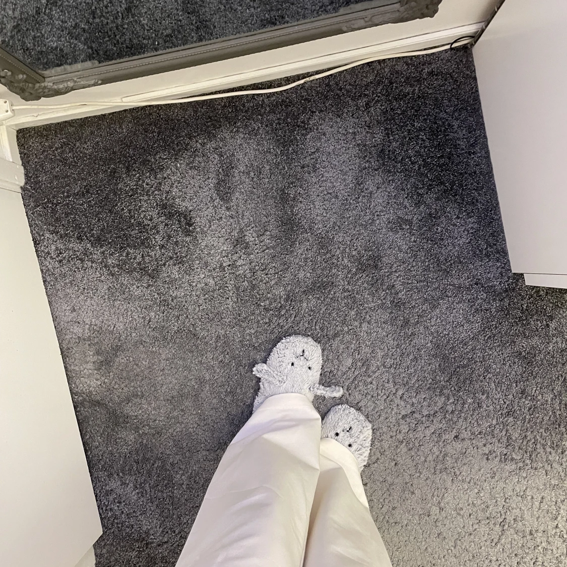 Vit/beige kostymbyxa - 91