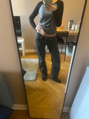 Lågmidjade jeans  - Såå snygga lågmidjade jeans från Weekday som jag måste sälja då jag är i behov av pengar🥲 Sköna och färgen är i tvättad grå färg. Är 163cm och passar mig perfekt(stl 25/32) 120kr+frakt, men möts helt upp i Sthlm! Tryck inte på köp nu, skriv till mig!💓✨