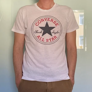 Converse T Shirt - White converse t shirt, worn with love but it’s time for a second life!