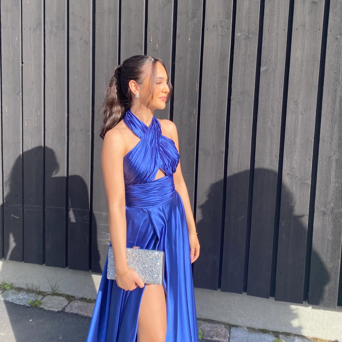 Fest/ balklänning i satin