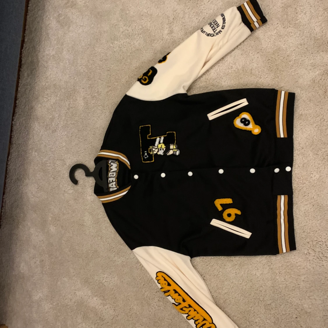 varsity jacket svart 