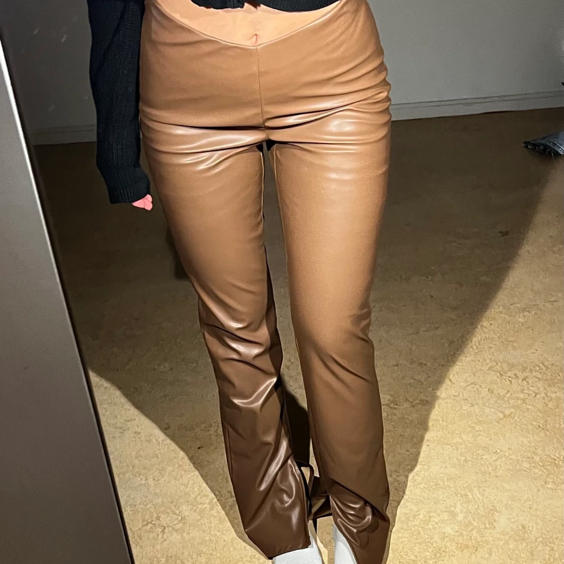 Läder tights, från H&M  - 90