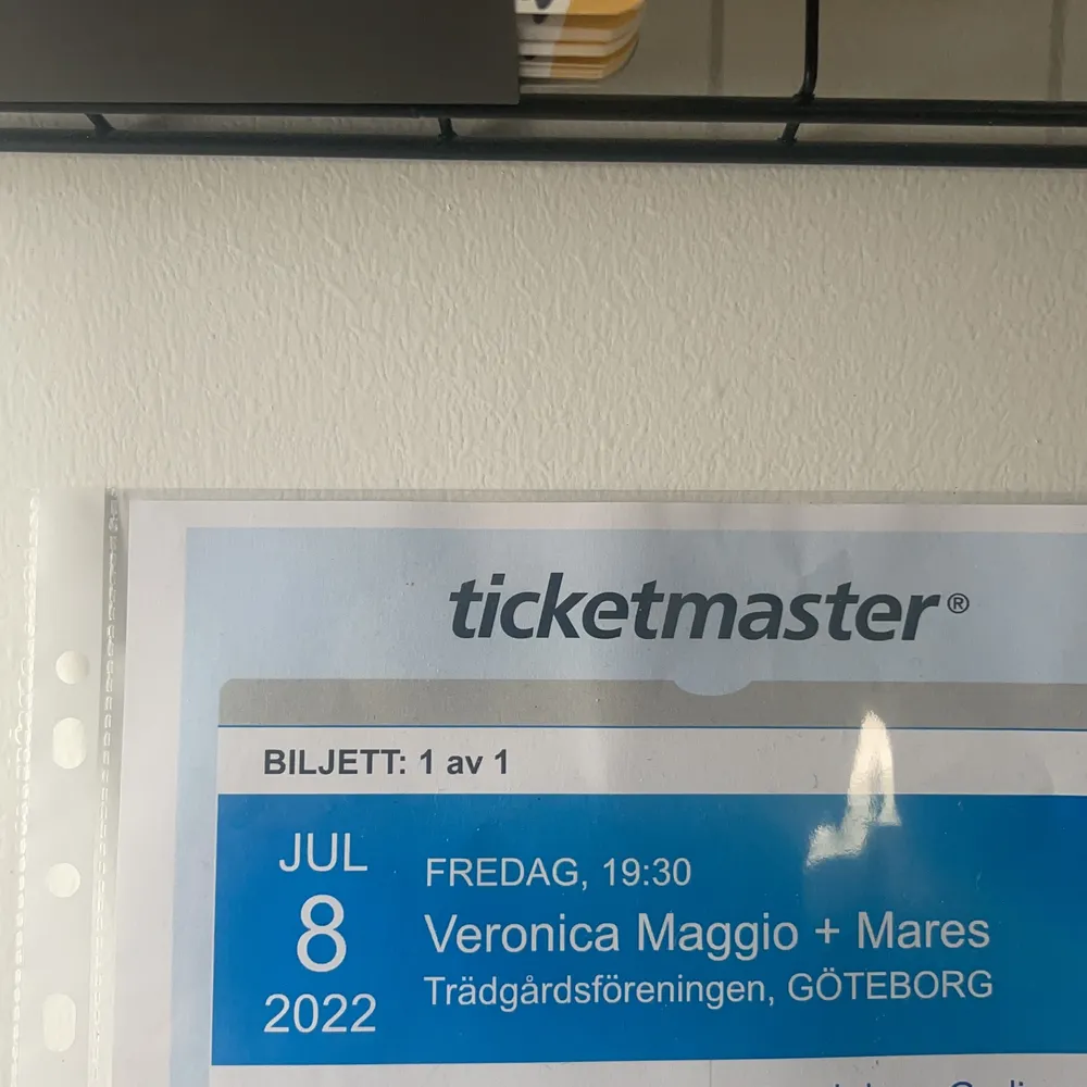 Säljer min biljett till Veronica Maggio konserten den 8 Juli i Trädgårdsföreningen. Säljer på grund av att jag inte kommer kunna gå på den så undrar om någon annan är intresserad av att köpa!💓. Övrigt.