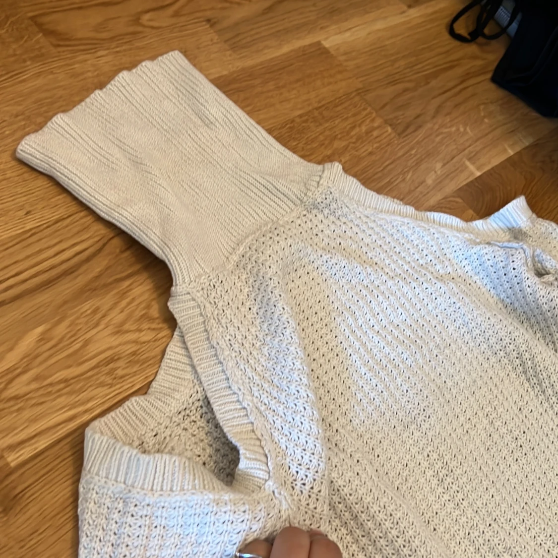 Stickad tröja med polokrage - 91