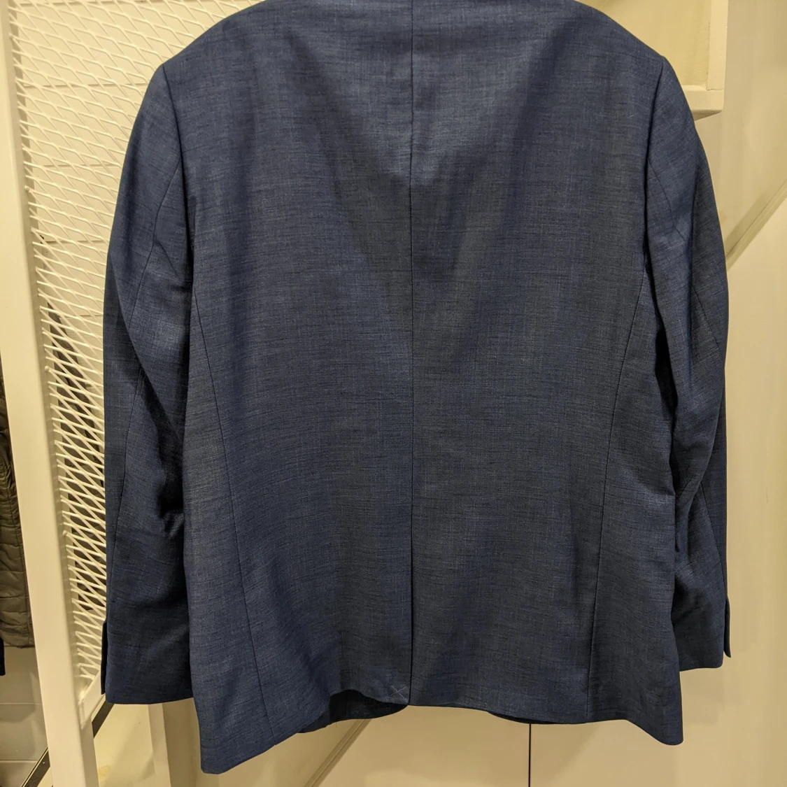 H&M Suit Jacket Slim Fit Steel Blue - 90