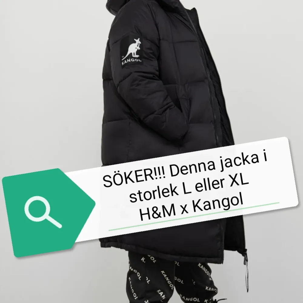 Söker denna jacka i L eller XL kan även byta mot en M. Jackor.