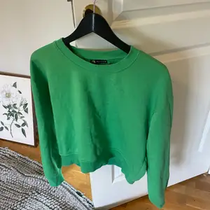 Säljer den här gröna collegetröjan från zara! 