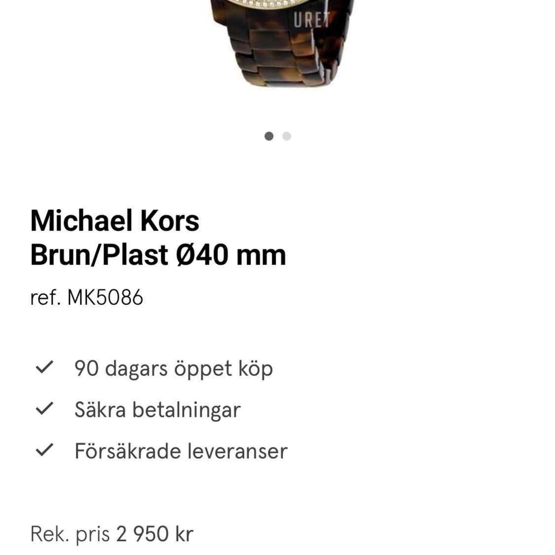 Michael kors klocka - 90
