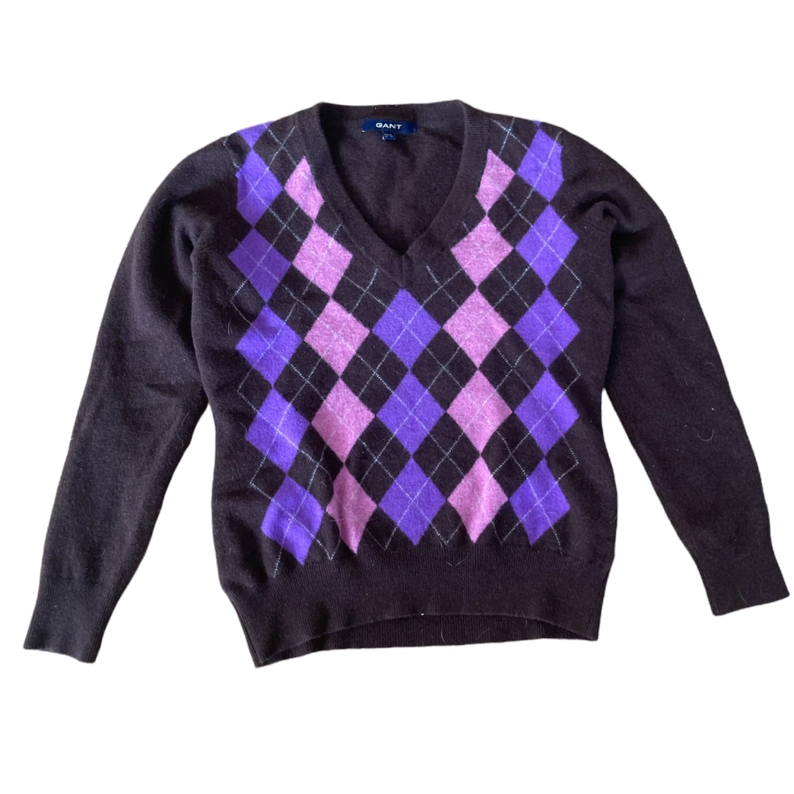 Brun Stickad gant tröja