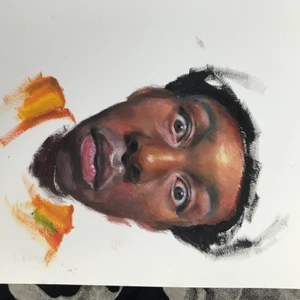 Målning - Målning av Tyler the creator gjord av mig(: i oljefärg! De är typ ett A5. Stilen är att den ska se halvklar ut så ni vet. 